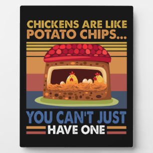 Placa Expositora No se puede tener un solo pollo como patatas
