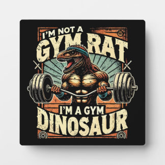 Placa Expositora No soy una Rata Gimnasio, soy un Dinosaurio Gimnas
