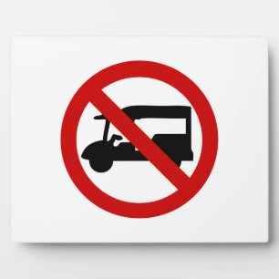 Placa Expositora NO TAXI ⚠ Tk-Tuk ⚠