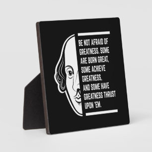 Placa Expositora No Tengas Miedo A La Gran Cita De Shakespeare