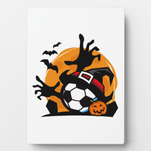Placa Expositora Noche de Halloween de fútbol