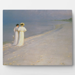 Placa Expositora Noche de verano en la playa sur de Skagen