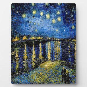 Placa Expositora Noche De Vincent Van Gogh Starry Sobre El Ródano 1
