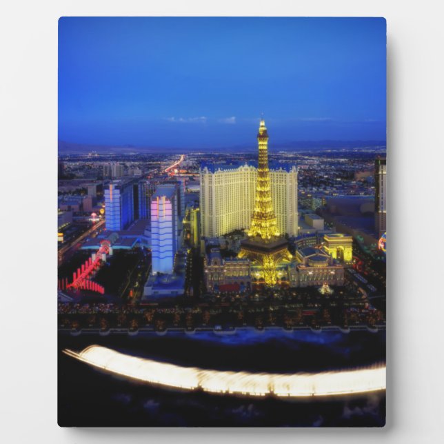 Placa Expositora Noche Urbana de Las Vegas Nevada (Frente)