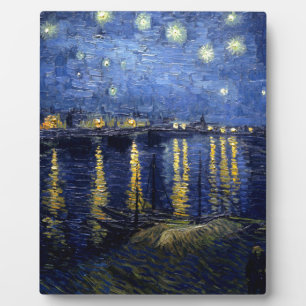 Placa Expositora Noche Van Gogh Starry Sobre Rhone