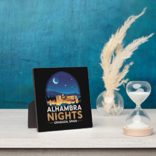 Placa Expositora Noches de la Alhambra - Granada España Viaje Arte