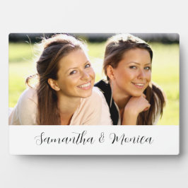 Placa Expositora Nombre de la foto del personalizado