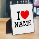 Placa Expositora Nombre del corazón<br><div class="desc">Escriba el nombre o texto deseado en la sección de nombres.</div>