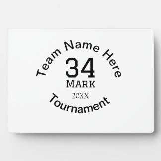 Placa Expositora Nombre del equipo aquí añadir nombre torneo año te