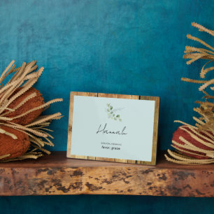 Placa Expositora Nombre personalizado Plaque de significado bíblico