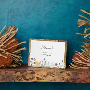 Placa Expositora Nombre Personalizado Significado bíblico Flores si