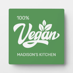Placa Expositora Nombre personalizado y color vegan