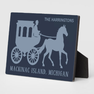 Placa Expositora Nombre personalizado y texto Mackinac Island