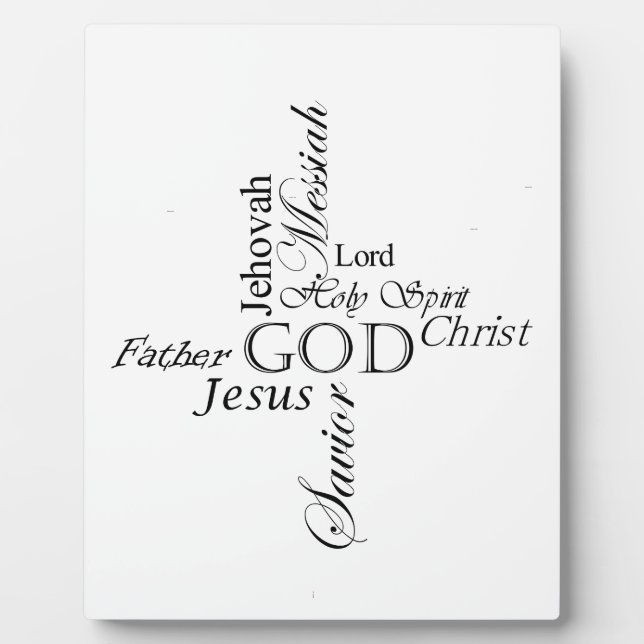 Placa Expositora Nombres de trinidad (Frente)