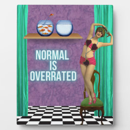 Placa Expositora Normal está sobrevalorado Funky y Arte Divertido A