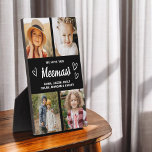 Placa Expositora Nos Encanta El Collage de fotos Moderno De La Fami<br><div class="desc">La Plata de Collage de fotos Moderna Meemaw We Love You Heart Modern es un regalo conmovedor y personalizado que muestra tu amor por tu abuela. Esta placa de bonito diseño cuenta con un collage de fotos en forma de corazón que le permitirá añadir sus fotos familiares favoritas en un...</div>