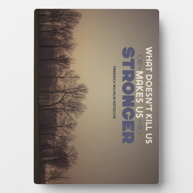 Placa Expositora Nos hace más fuertes (Frente)