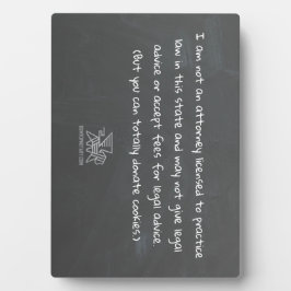 Placa Expositora Notario "No soy abogado"