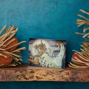 PLACA EXPOSITORA NOVIA DE VACACIONES DURMIDAS, PALOMINO INOCUPADO