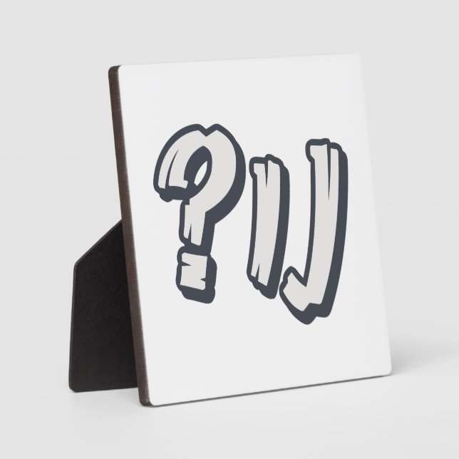 Placa Expositora "NU?" yiddish - La expresión judía perfecta (Anverso)