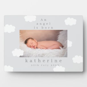 Placa Expositora Nube Pequeña Gris Pastel