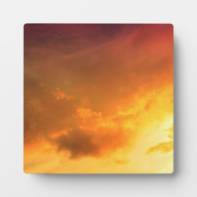 Placa Expositora Nubes naranja (Frente)