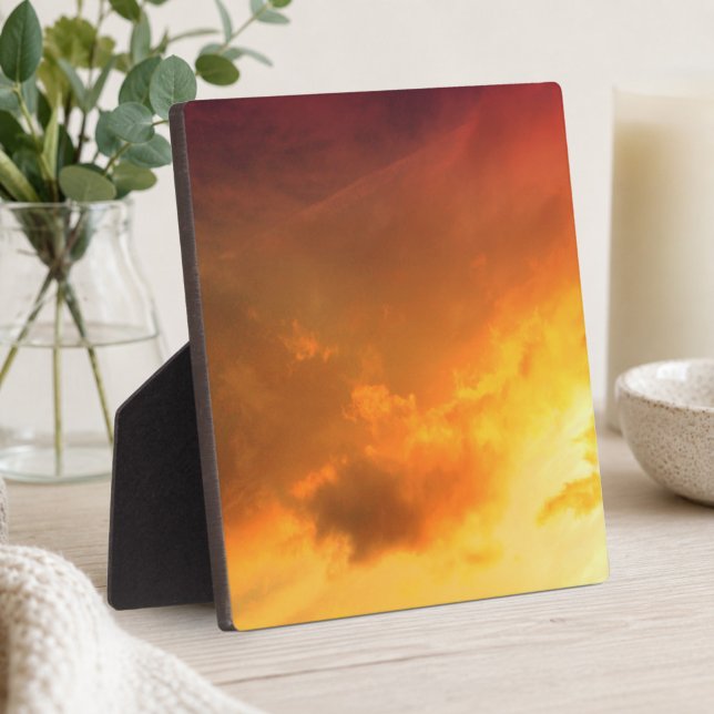 Placa Expositora Nubes naranja (Orange Clouds Plaque)