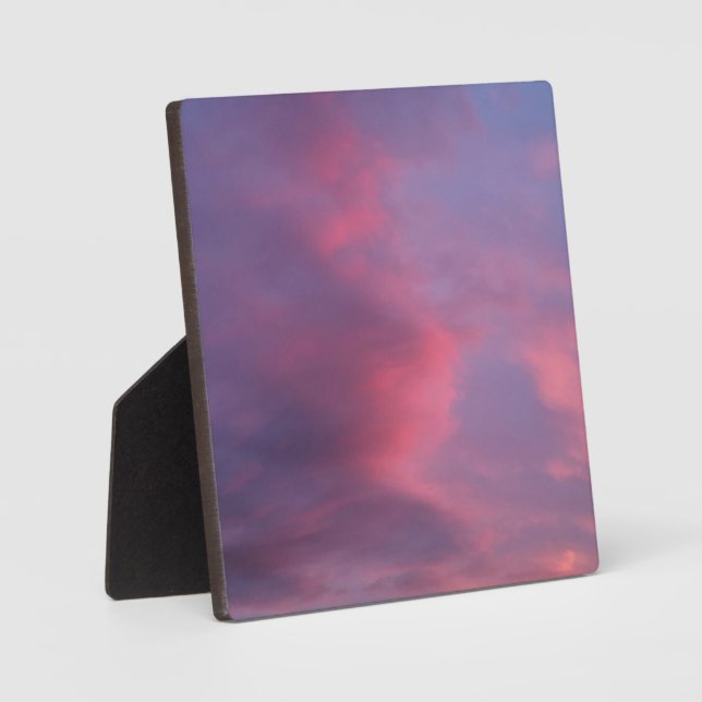 Placa Expositora Nubes Rosadas Azules (Anverso)