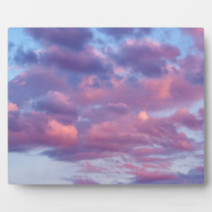 Placa Expositora Nubes rosadas y púrpura