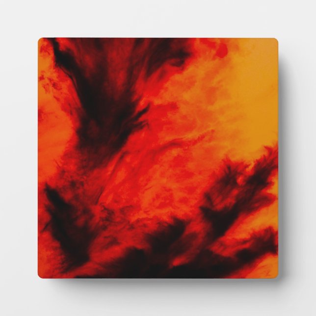 Placa Expositora Nubes Tenues - Naranja (Frente)