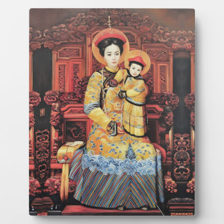 Placa Expositora Nuestra Señora de China (中 华 母, 中 華 聖 ) Virgen chi