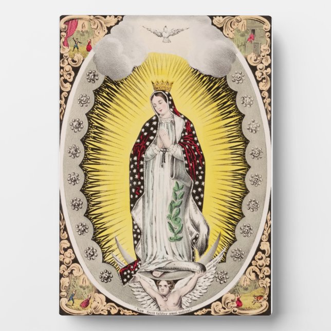 Placa Expositora Nuestra Señora de Guadalupe (Frente)