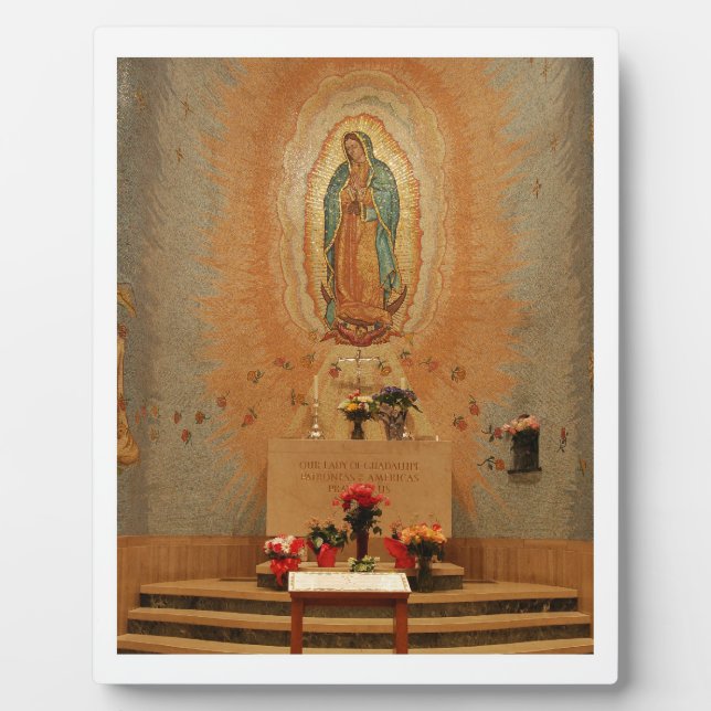 Placa Expositora Nuestra Señora de Guadalupe (Frente)