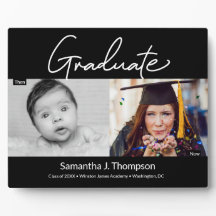 Nuestro graduado entonces y ahora Fotos Keepsake