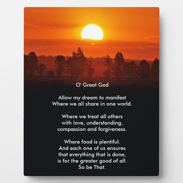 Placa Expositora Nueva oración (Frente)