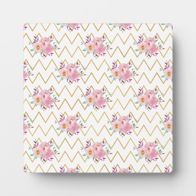 Placa Expositora Nuevo Regalo Domiciliario Púrpura Y Tela Floral Ve (Frente)