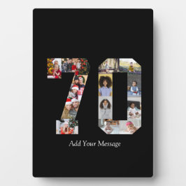 Placa Expositora Number 70 Photo Collage