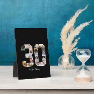 Placa Expositora Número 30 Collage de fotos