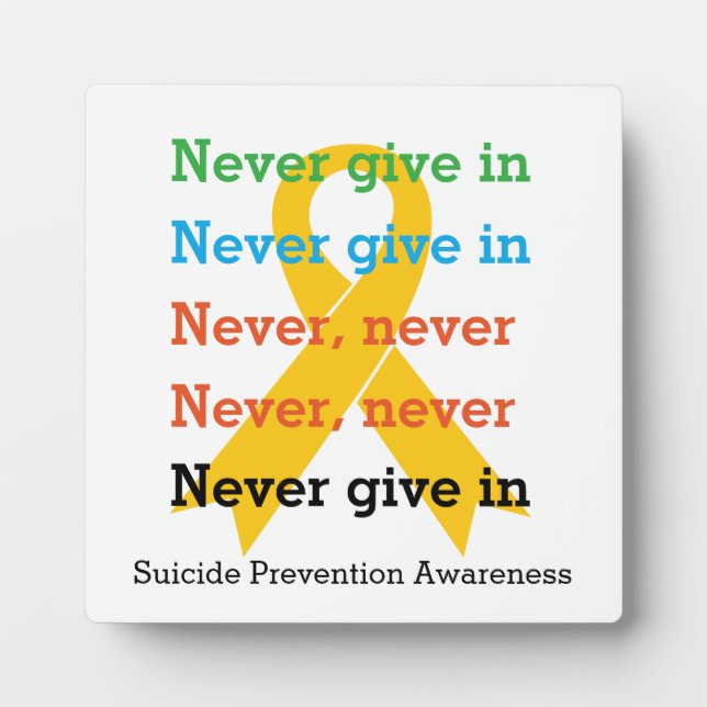 Placa Expositora NUNCA DAR Cita EN Churchill (Frente)