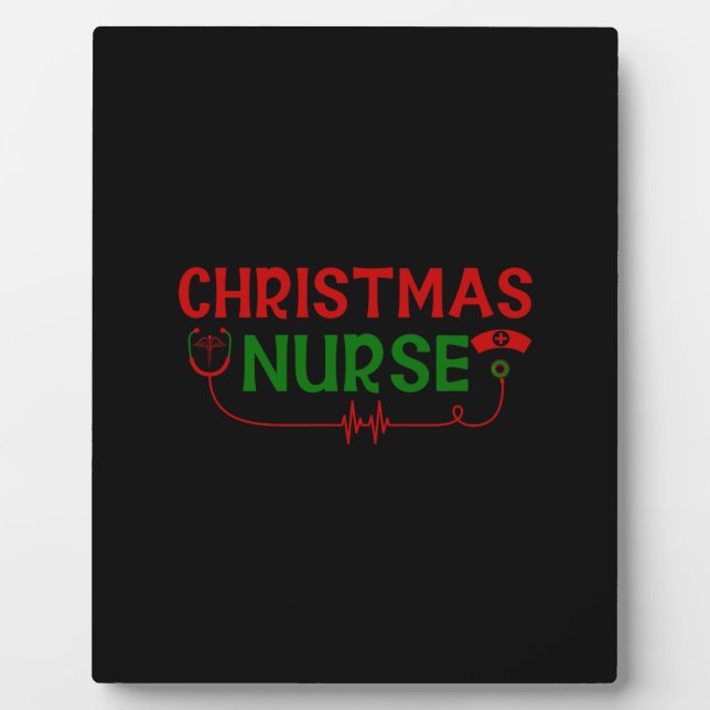 Placa Expositora Nurse Gift | Enfermeras Navidades (Frente)