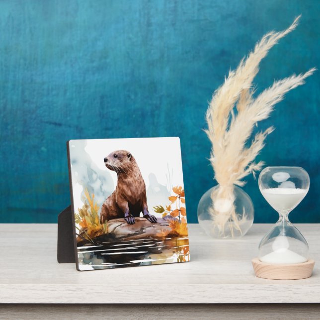 Placa Expositora nutria (in situ)