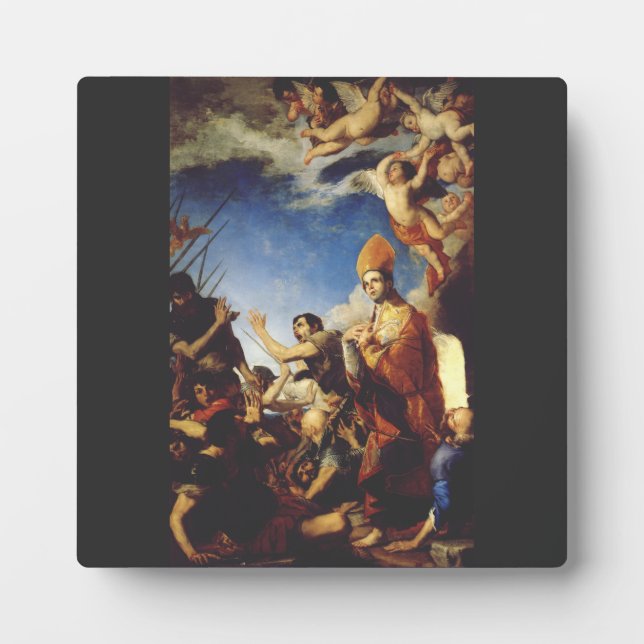 Placa Expositora Obispo de San Januario de Benevento (Frente)