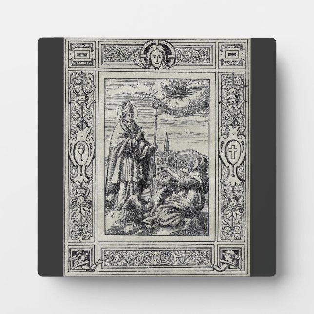 Placa Expositora Obispo de San Valentín de Terni (Frente)