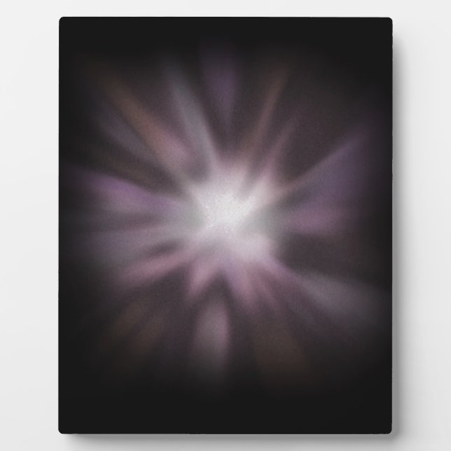 Placa Expositora Obra artística de la explosión cósmica (Frente)