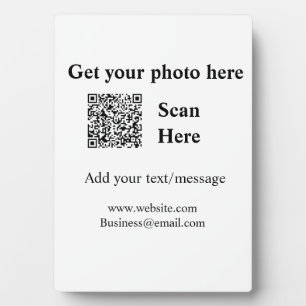 Placa Expositora Obtener el análisis de fotos QR añadir la direcció