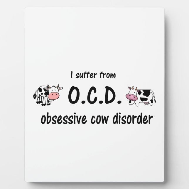 Placa Expositora OCD Cow (Frente)