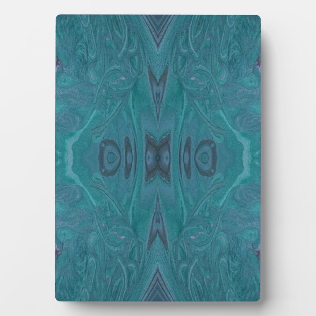 Placa Expositora Ocean Acrylic Pour Painting Plaque (Frente)