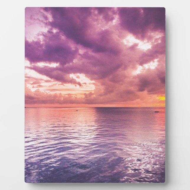 Placa Expositora Ocean Sunset Inspirational (Frente)