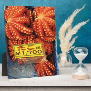 Placa Expositora Octopus Tako た こ mercado de pescado de Tsukiji, To