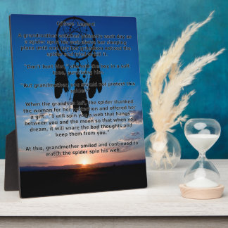 Placa Expositora Ojibwe Legend Dreamcatcher Plaque